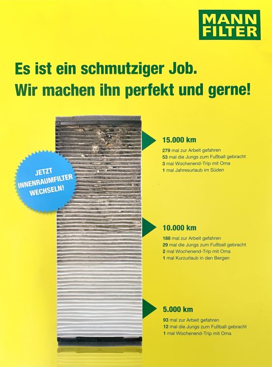 MANN FILTER - Es ist ein schmutziger Job - wir machen ihn gerne!